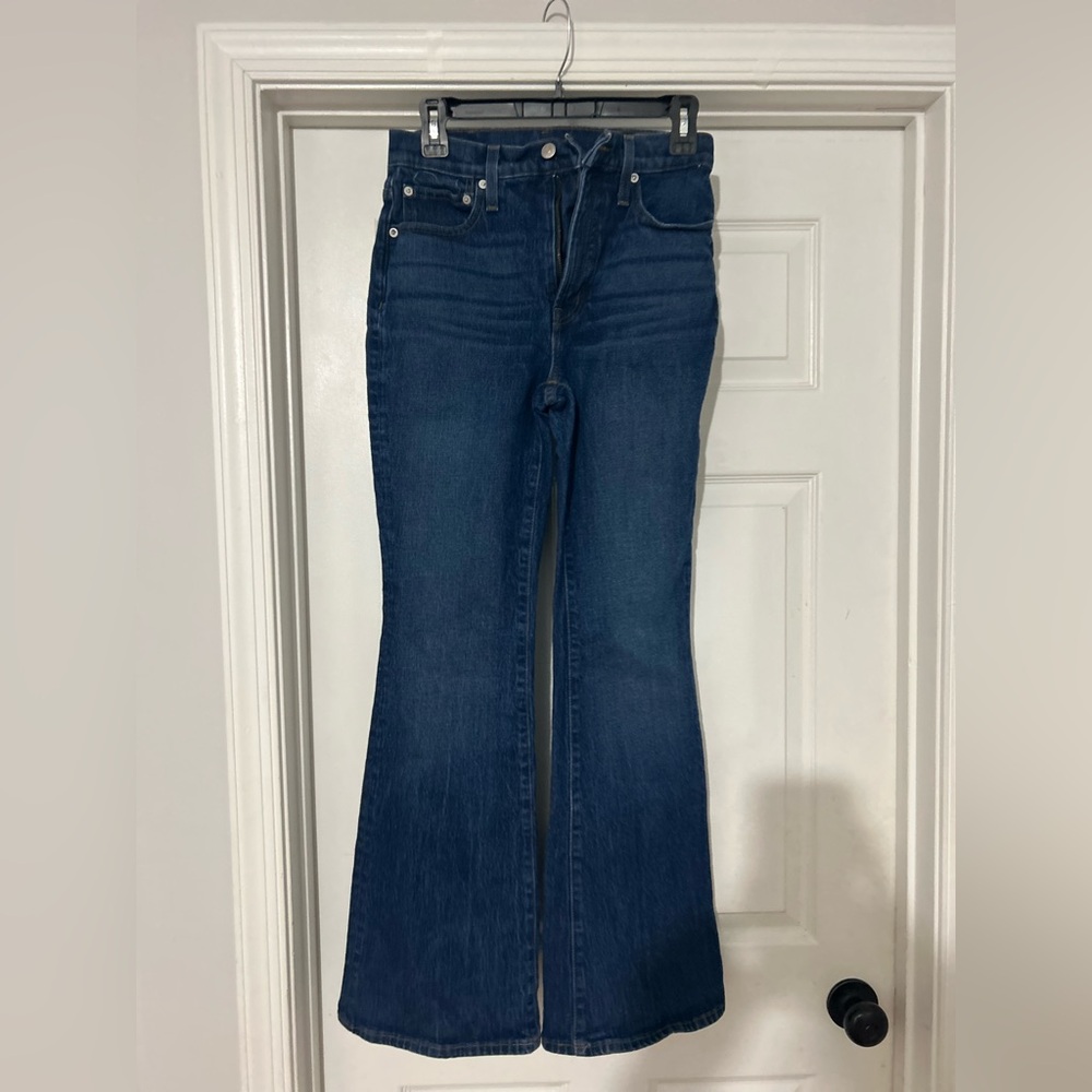 Madewell Dark Blue Flare Jeans
